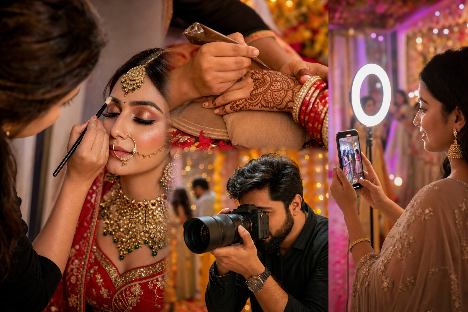 Makeup Artist, Mehandi Artist, Photographer Videographer and Reels creators